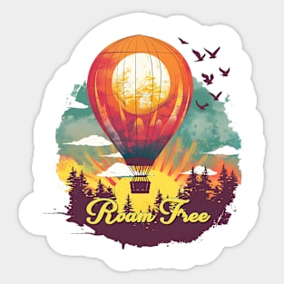 Roam Free Sticker